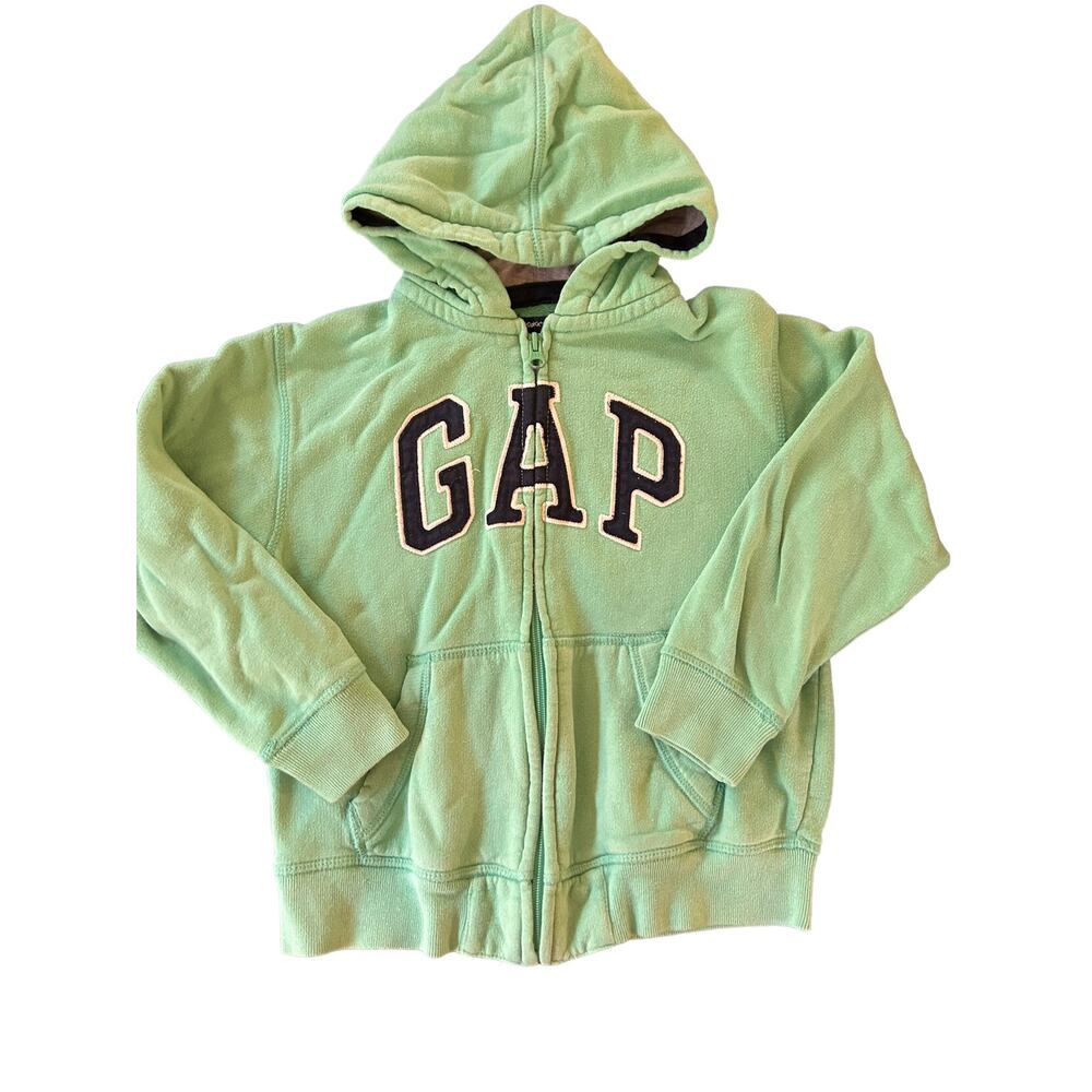 Gap Green Zip Hoodie size 6-7